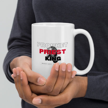 Prophet, Priest, and King mug